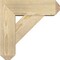 Ekena Millwork Traditional Craftsman Rough Sawn Bracket w/ Offset Brace, Douglas Fir, 6"W x 16"D x 16"H BKT0604X16X16TRA04RDF - alternate 4
